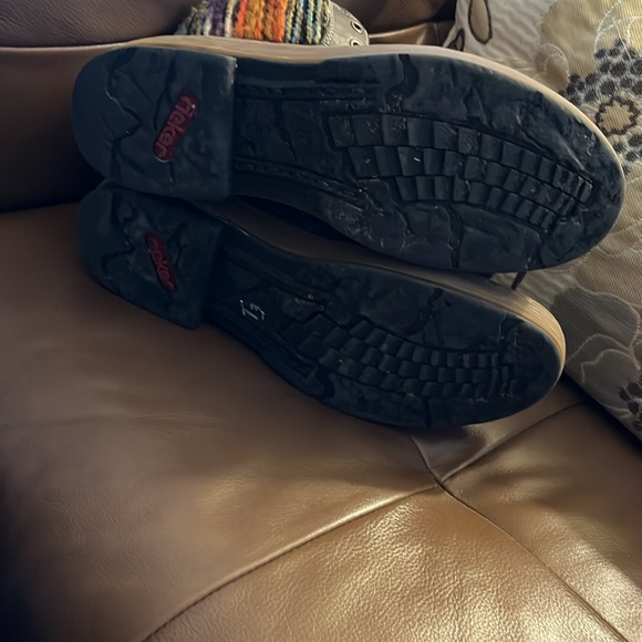 RIEKER Felicitas leather fleece lined booties boots - Picture 9 of 9